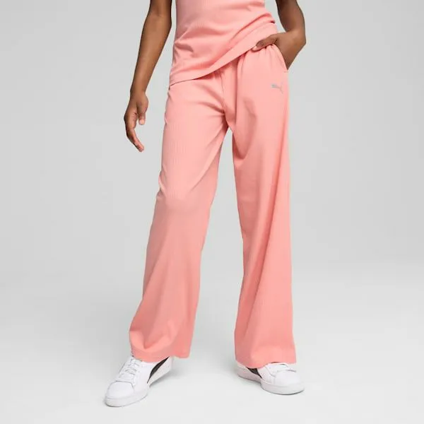 Puma Kids BUTTERFLY VIBE Big 039 Ribbed Pants Pink Fruit 8211 Kids