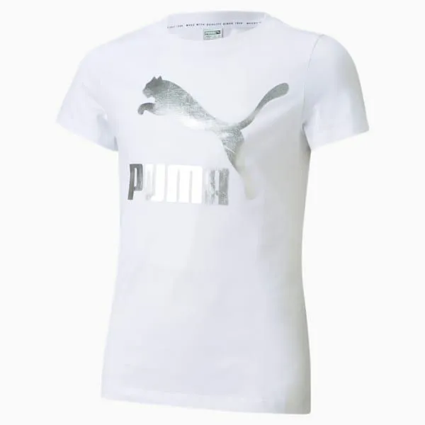 Puma Kids Classics Logo Big 039 Tee Puma White 8211 Kids