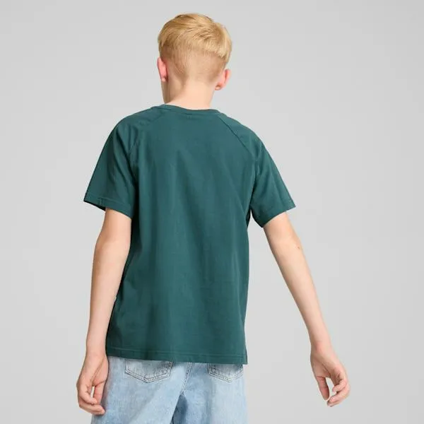 Puma Kids Classics Play Loud Big 039 Tee Cold Green 8211 Kids