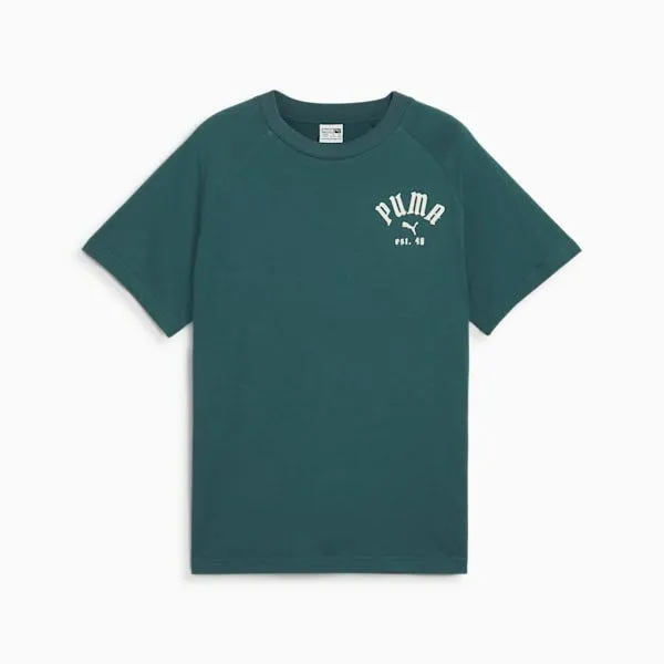 Puma Kids Classics Play Loud Big 039 Tee Cold Green 8211 Kids