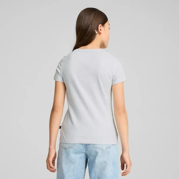 Puma Kids Essentials Logo Big 039 Tee Silver Mist 8211 Kids
