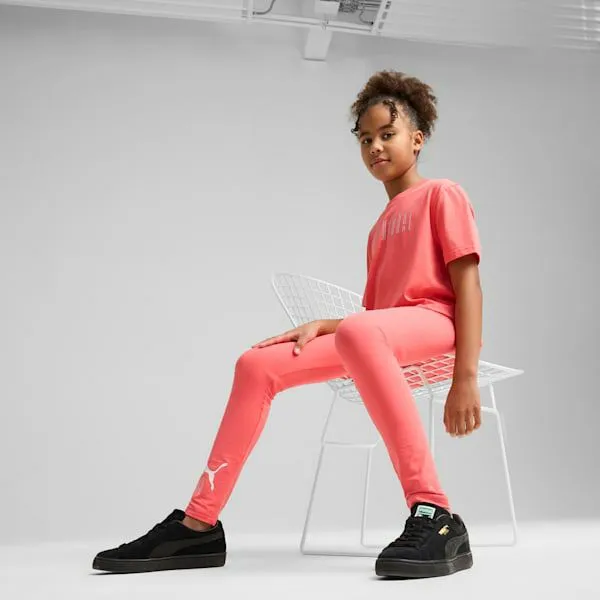 Puma Kids Essentials No 1 Logo Big 039 Leggings Peach Frost 8211 Kids