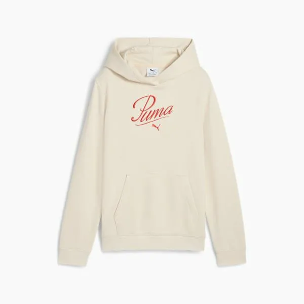 Puma Kids Essentials Script Big 039 Hoodie Alpine Snow 8211 Kids