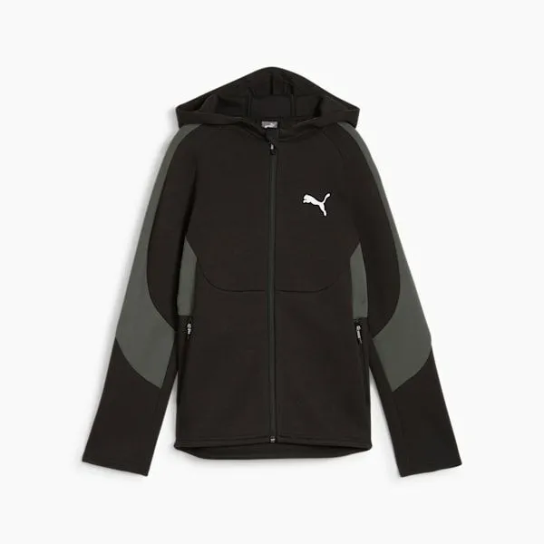Puma Kids EvoSTRIPE Big 039 ZipUp Sweatshirt Puma Black 8211 Kids