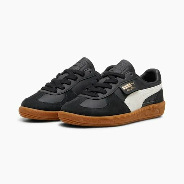 Puma Kids Palermo Leather Big 039 Sneakers Puma Blackfeather Graygum 8211 Kids