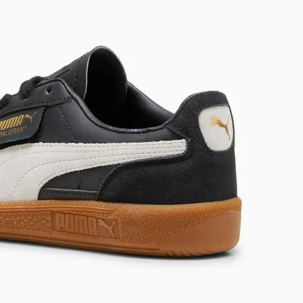 Puma Kids Palermo Leather Big 039 Sneakers Puma Blackfeather Graygum 8211 Kids