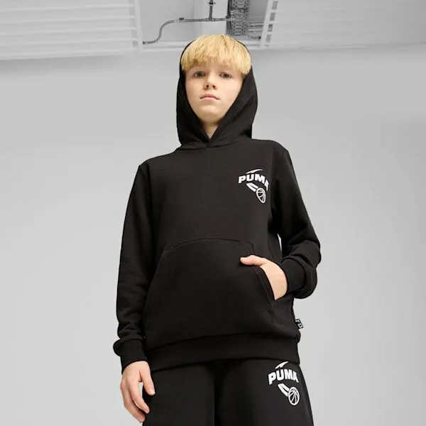 Puma Kids Posterize Basketball Big 039 Hoodie Puma Black 8211 Kids