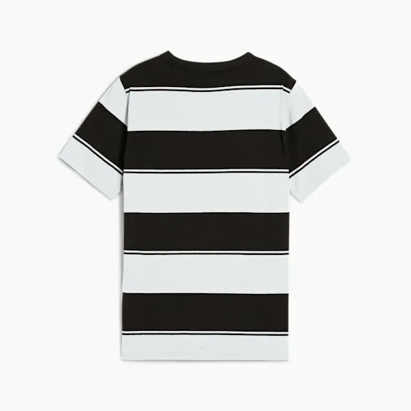 Puma Kids PUMA Class Big 039 Striped Tee Puma Black 8211 Kids