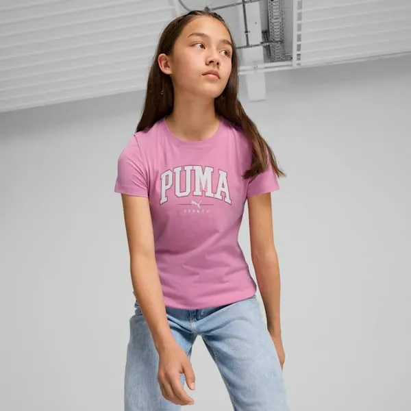 Puma Kids PUMA Squad Big 039 Tee Mauved Out 8211 Kids