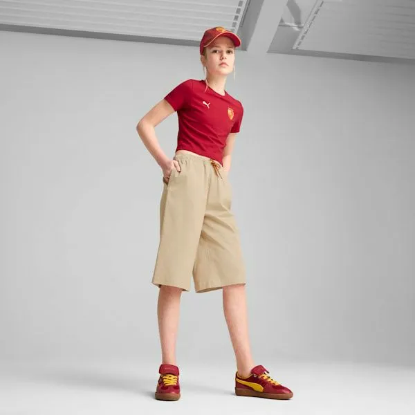 Puma Kids PUMA X HARRY POTTER Big 039 Woven Jorts Toasted Almond 8211 Kids