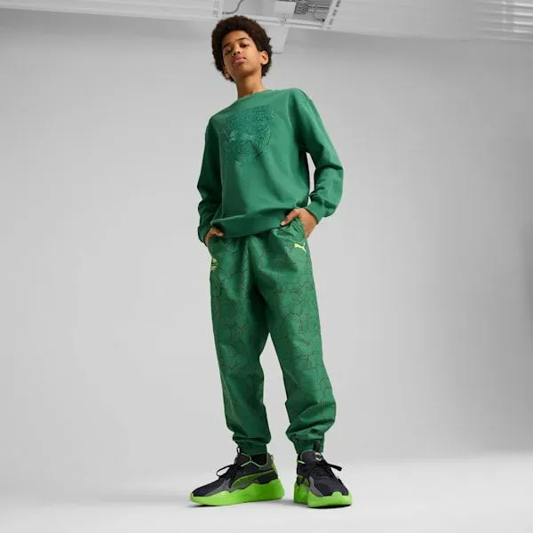 Puma Kids PUMA X TMNT Big 039 Relaxed Graphic Crew Sweatshirt Vine 8211 Kids Puma Kids PUMA X TMNT Big 039 Relaxed Graphic Crew Sweatshirt Vine 8211 Kids