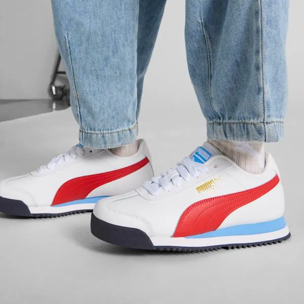 Puma Kids Roma 24 Standard Big 039 Sneakers Puma Whitefor All Time Red 8211 Kids Puma Kids Roma 24 Standard Big 039 Sneakers Puma Whitefor All Time Red 8211 Kids
