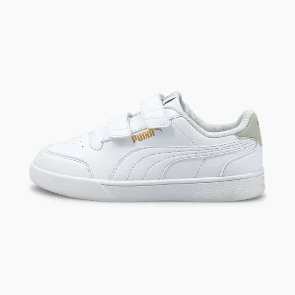 Puma Kids Shuffle Little 039 Sneakers Puma Whitepuma Whitegray Violetpuma Team Gold 8211 Kids