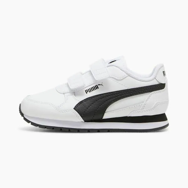Puma Kids ST Runner V4 Leather Little 039 Alternate Closure Sneakers Puma Whitepuma Blackcast Iron 8211 Kids Puma Kids ST Runner V4 Leather Little 039 Alternate Closure Sneakers Puma Whitepuma Blackcast Iron 8211 Kids