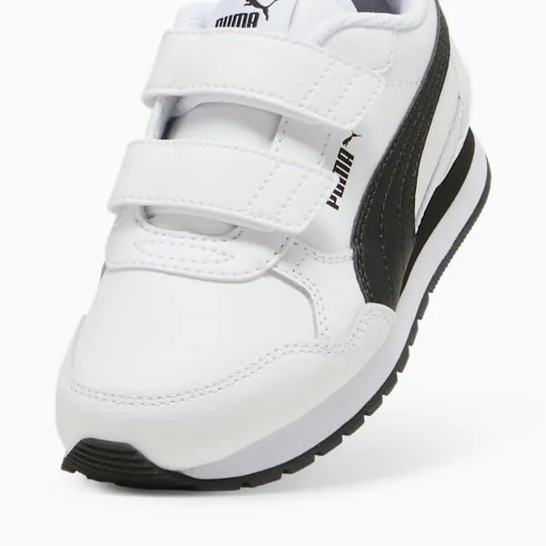 Puma Kids ST Runner V4 Leather Little 039 Alternate Closure Sneakers Puma Whitepuma Blackcast Iron 8211 Kids Puma Kids ST Runner V4 Leather Little 039 Alternate Closure Sneakers Puma Whitepuma Blackcast Iron 8211 Kids