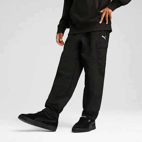 Puma Kids Wardrobe Essentials Big 039 Relaxed Woven Cargo Pants Puma Black 8211 Kids Puma Kids Wardrobe Essentials Big 039 Relaxed Woven Cargo Pants Puma Black 8211 Kids