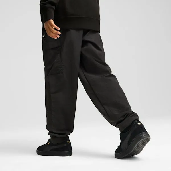 Puma Kids Wardrobe Essentials Big 039 Relaxed Woven Cargo Pants Puma Black 8211 Kids Puma Kids Wardrobe Essentials Big 039 Relaxed Woven Cargo Pants Puma Black 8211 Kids
