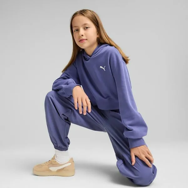 Puma Kids Wardrobe Essentials Big 039 Short Length Hoodie Blue Crystal 8211 Kids Puma Kids Wardrobe Essentials Big 039 Short Length Hoodie Blue Crystal 8211 Kids