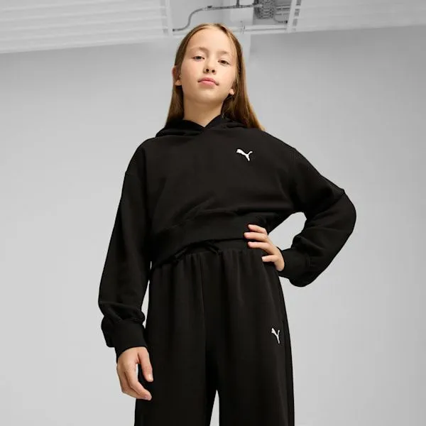 Puma Kids Wardrobe Essentials Big 039 Short Length Hoodie Puma Black 8211 Kids Puma Kids Wardrobe Essentials Big 039 Short Length Hoodie Puma Black 8211 Kids