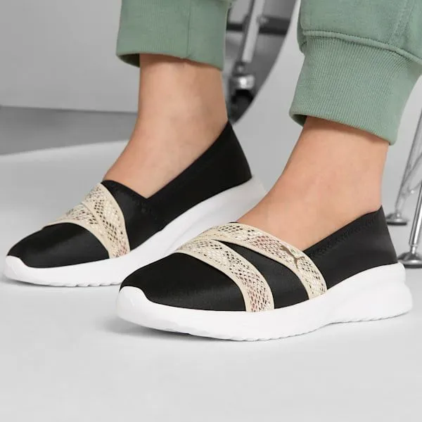 Puma Lifestyle Adelina 2 Snake Chic 039s SlipOn Shoes Puma Blackgold 8211 Women Puma Lifestyle Adelina 2 Snake Chic 039s SlipOn Shoes Puma Blackgold 8211 Women