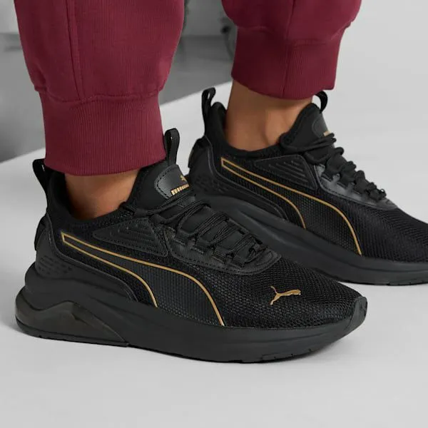 Puma Lifestyle Amplifier 039s Sneakers Puma Blackpuma Gold 8211 Women