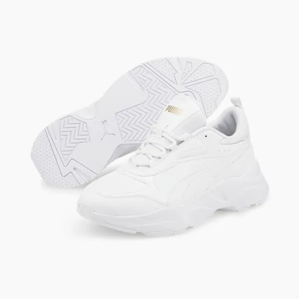 Puma Lifestyle Cassia Synthetic 039s Sneakers Puma Whitepuma Whitepuma Team Gold 8211 Women Puma Lifestyle Cassia Synthetic 039s Sneakers Puma Whitepuma Whitepuma Team Gold 8211 Women