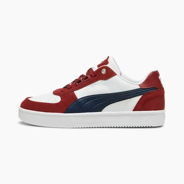 Puma Lifestyle Caven 20 Lux Suede 039s Sneakers Intense Redclub Navypuma White 8211 Men Puma Lifestyle Caven 20 Lux Suede 039s Sneakers Intense Redclub Navypuma White 8211 Men