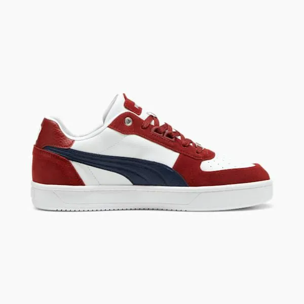 Puma Lifestyle Caven 20 Lux Suede 039s Sneakers Intense Redclub Navypuma White 8211 Men Puma Lifestyle Caven 20 Lux Suede 039s Sneakers Intense Redclub Navypuma White 8211 Men