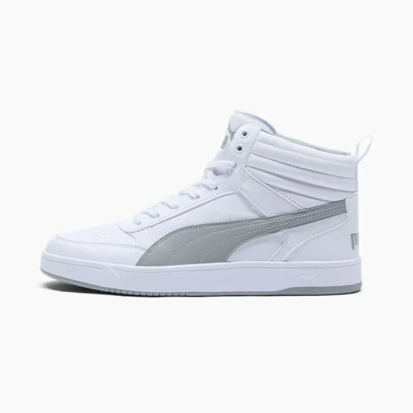 Puma Lifestyle Dribble 039s Mid Top Sneakers Puma Whitesmokey Gray 8211 Men