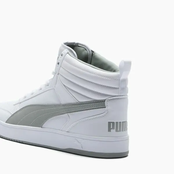Puma Lifestyle Dribble 039s Mid Top Sneakers Puma Whitesmokey Gray 8211 Men