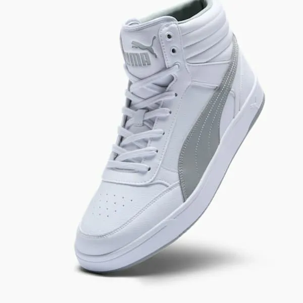 Puma Lifestyle Dribble 039s Mid Top Sneakers Puma Whitesmokey Gray 8211 Men