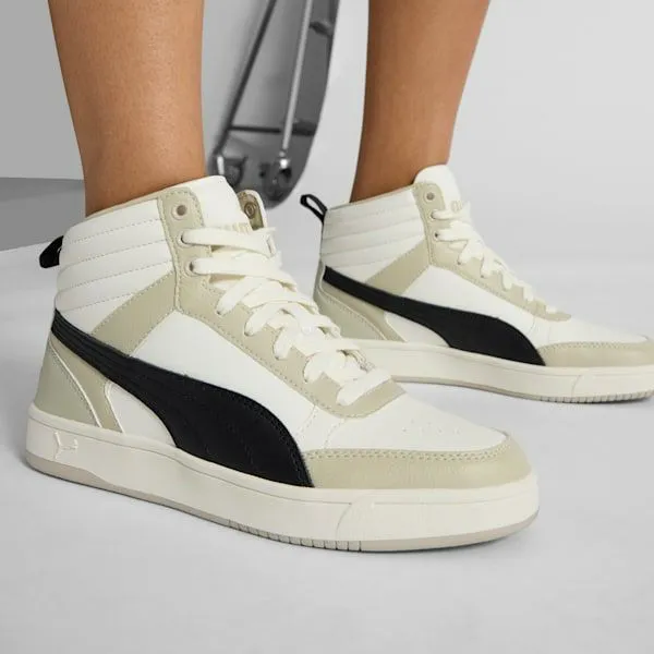 Puma Lifestyle Dribble 039s Mid Top Sneakers Warm Whitepuma Blackdesert Dust 8211 Men Puma Lifestyle Dribble 039s Mid Top Sneakers Warm Whitepuma Blackdesert Dust 8211 Men