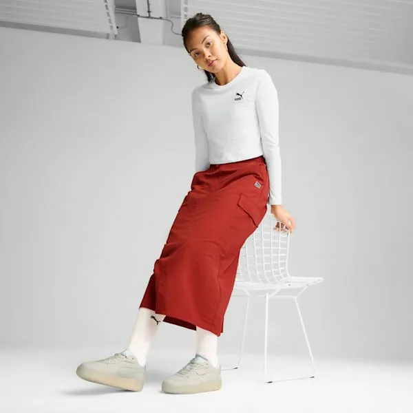 Puma Lifestyle Palermo Moda Elevated 039s Sneakers Vapor Graywarm White 8211 Women Puma Lifestyle Palermo Moda Elevated 039s Sneakers Vapor Graywarm White 8211 Women