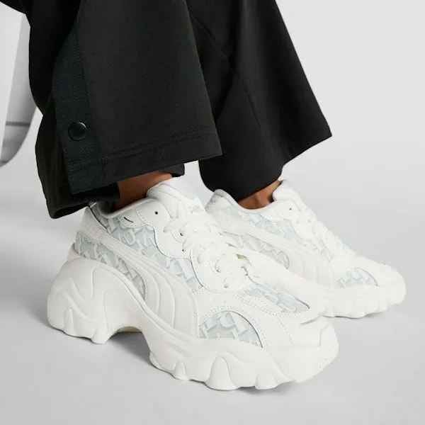 Puma Lifestyle Pulsar Wedge Monogram 039s Sneakers Warm Whiteglacial Graypuma Silver 8211 Women Puma Lifestyle Pulsar Wedge Monogram 039s Sneakers Warm Whiteglacial Graypuma Silver 8211 Women