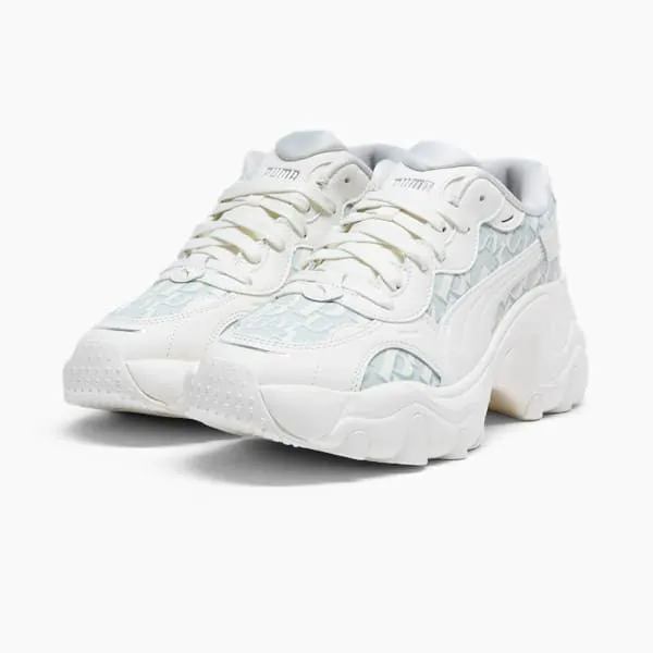 Puma Lifestyle Pulsar Wedge Monogram 039s Sneakers Warm Whiteglacial Graypuma Silver 8211 Women Puma Lifestyle Pulsar Wedge Monogram 039s Sneakers Warm Whiteglacial Graypuma Silver 8211 Women