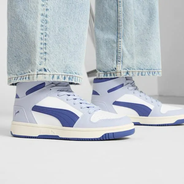 Puma Lifestyle Rebound LayUP 039s Mid Top Sneakers Puma Whiteblue Crystalcool Weather 8211 Women Puma Lifestyle Rebound LayUP 039s Mid Top Sneakers Puma Whiteblue Crystalcool Weather 8211 Women