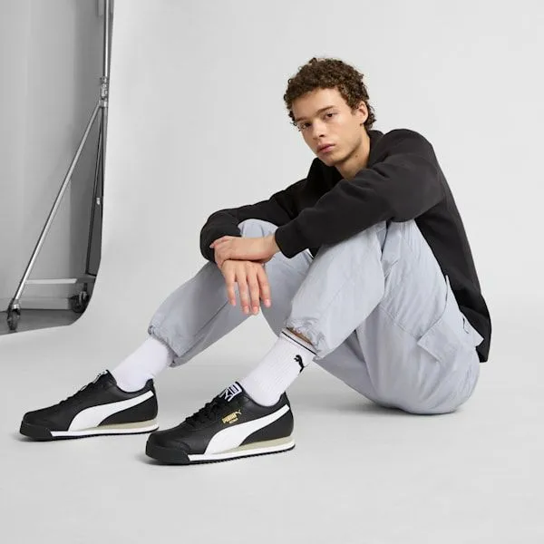 Puma Lifestyle Roma 24 Sneakers Puma Blackpuma Whitesmokey Gray 8211 Men