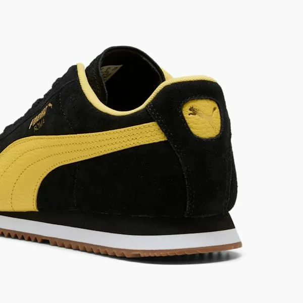 Puma Lifestyle Roma Suede 039s Sneakers Puma Blacksunny Yellow 8211 Men