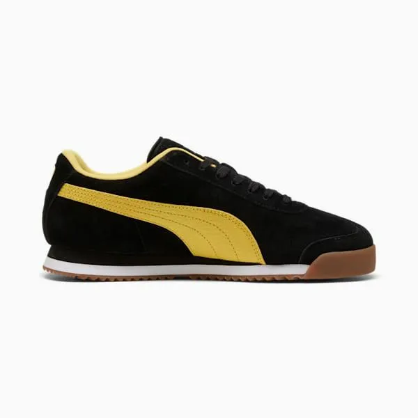 Puma Lifestyle Roma Suede 039s Sneakers Puma Blacksunny Yellow 8211 Men