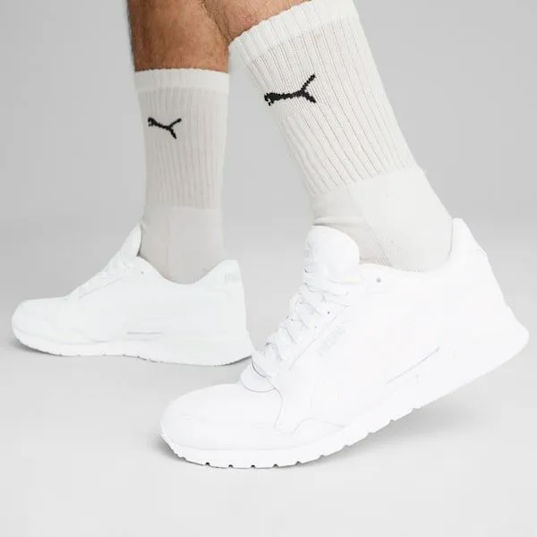 Puma Lifestyle ST Runner V3 Leather 039s Sneakers Puma Whitepuma Whitegray Violet 8211 Men Puma Lifestyle ST Runner V3 Leather 039s Sneakers Puma Whitepuma Whitegray Violet 8211 Men