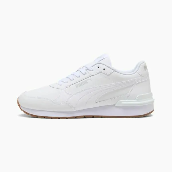 Puma Lifestyle ST Runner V4 Leather 039s Sneakers Puma Whiteglacial Graygum 8211 Men Puma Lifestyle ST Runner V4 Leather 039s Sneakers Puma Whiteglacial Graygum 8211 Men