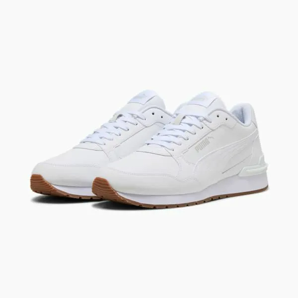 Puma Lifestyle ST Runner V4 Leather 039s Sneakers Puma Whiteglacial Graygum 8211 Men Puma Lifestyle ST Runner V4 Leather 039s Sneakers Puma Whiteglacial Graygum 8211 Men
