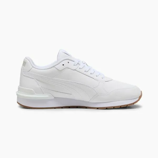 Puma Lifestyle ST Runner V4 Leather 039s Sneakers Puma Whiteglacial Graygum 8211 Men Puma Lifestyle ST Runner V4 Leather 039s Sneakers Puma Whiteglacial Graygum 8211 Men