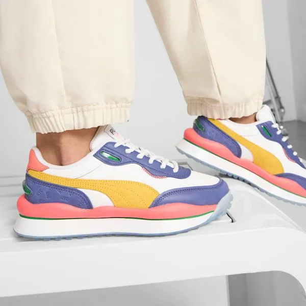 Puma Lifestyle Style Rider NYC Flagship 039s Sneakers Puma Whitesunny Yellowblue Crystalpeach Frost 8211 Women Puma Lifestyle Style Rider NYC Flagship 039s Sneakers Puma Whitesunny Yellowblue Crystalpeach Frost 8211 Women