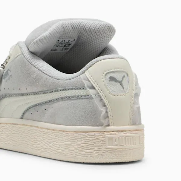 Puma Lifestyle Suede XL Glam Athletics 039s Sneakers Feather Graywarm White 8211 Women Puma Lifestyle Suede XL Glam Athletics 039s Sneakers Feather Graywarm White 8211 Women