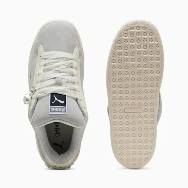 Puma Lifestyle Suede XL Glam Athletics 039s Sneakers Feather Graywarm White 8211 Women Puma Lifestyle Suede XL Glam Athletics 039s Sneakers Feather Graywarm White 8211 Women