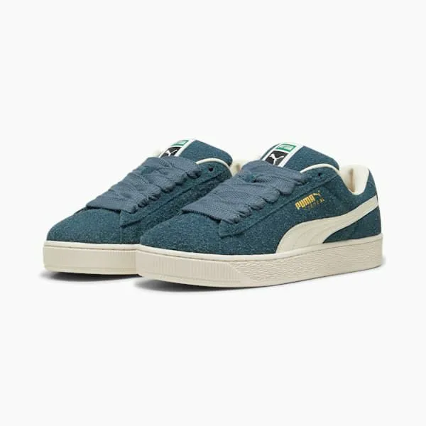 Puma Lifestyle Suede XL Hairy Sneakers Gray Skiesfrosted Ivory 8211 Men