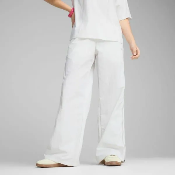 Puma Pants DARE TO 039s Relaxed Woven ZipOff Pants Puma White 8211 Women