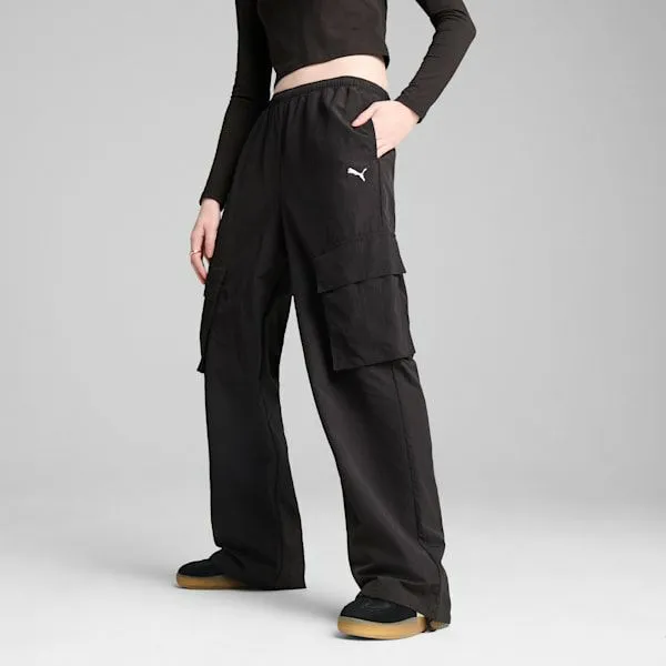 Puma Pants Wardrobe Essentials 039s Relaxed Woven Cargo Pants Puma Black 8211 Women Puma Pants Wardrobe Essentials 039s Relaxed Woven Cargo Pants Puma Black 8211 Women