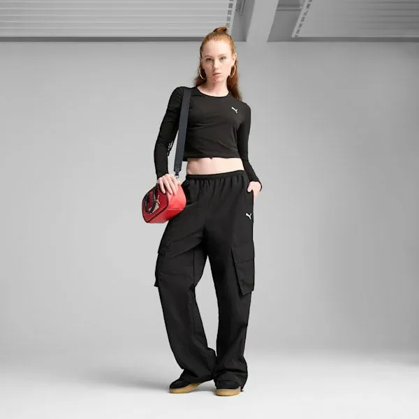 Puma Pants Wardrobe Essentials 039s Relaxed Woven Cargo Pants Puma Black 8211 Women Puma Pants Wardrobe Essentials 039s Relaxed Woven Cargo Pants Puma Black 8211 Women